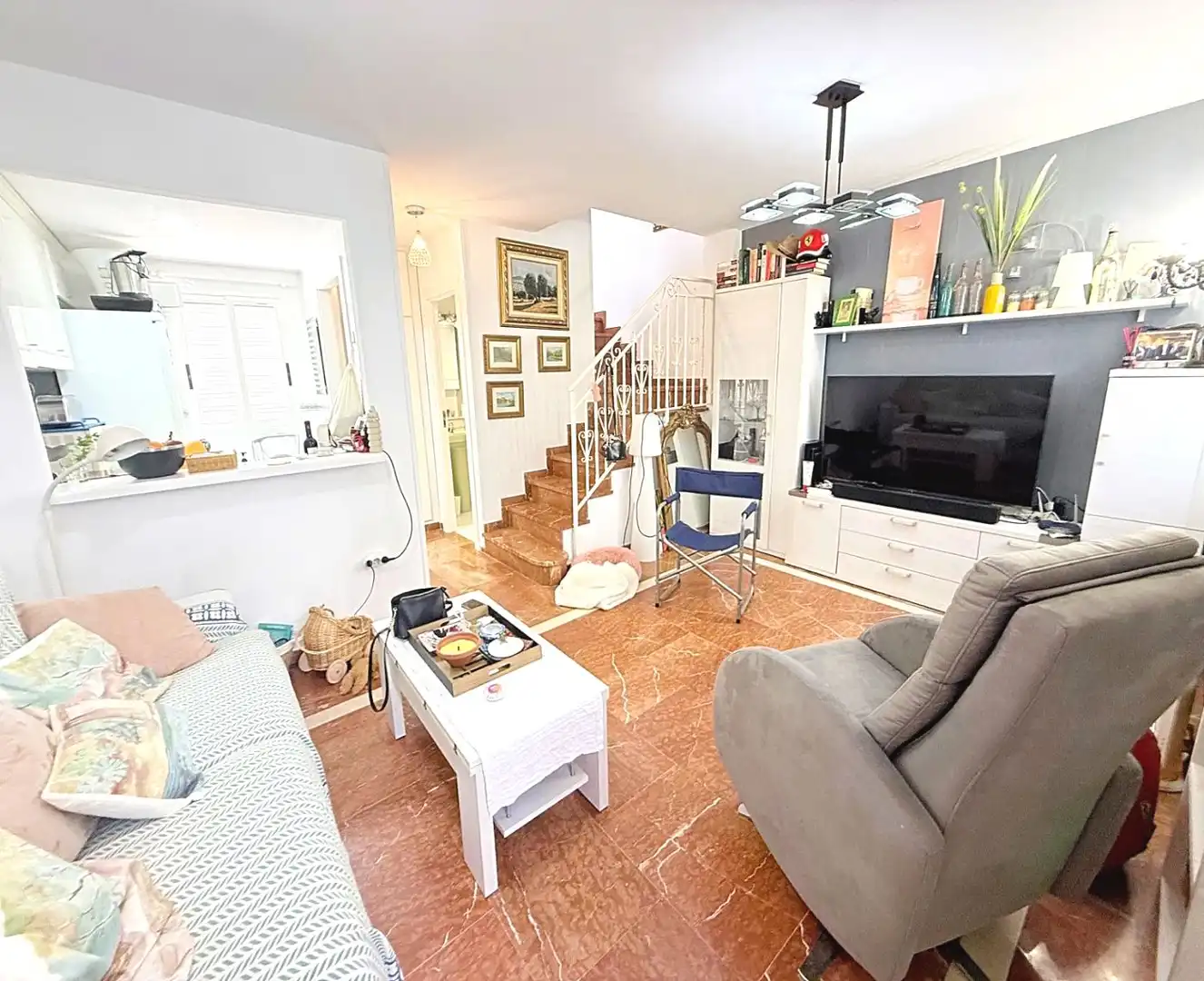 Sala d'estar de Casa o xalet en venda en Calpe / Calp amb Terrassa i Moblat