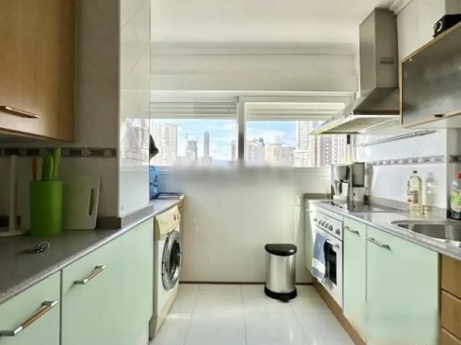 Cocina de Piso en venta en Benidorm con Aire acondicionado, Jardín privado y Terraza
