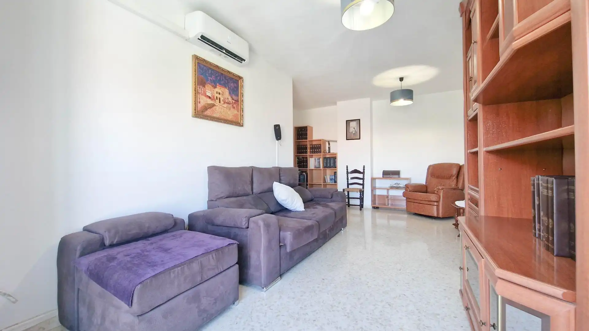 Sala de estar de Piso en venta en Badajoz con Aire acondicionado y Trastero