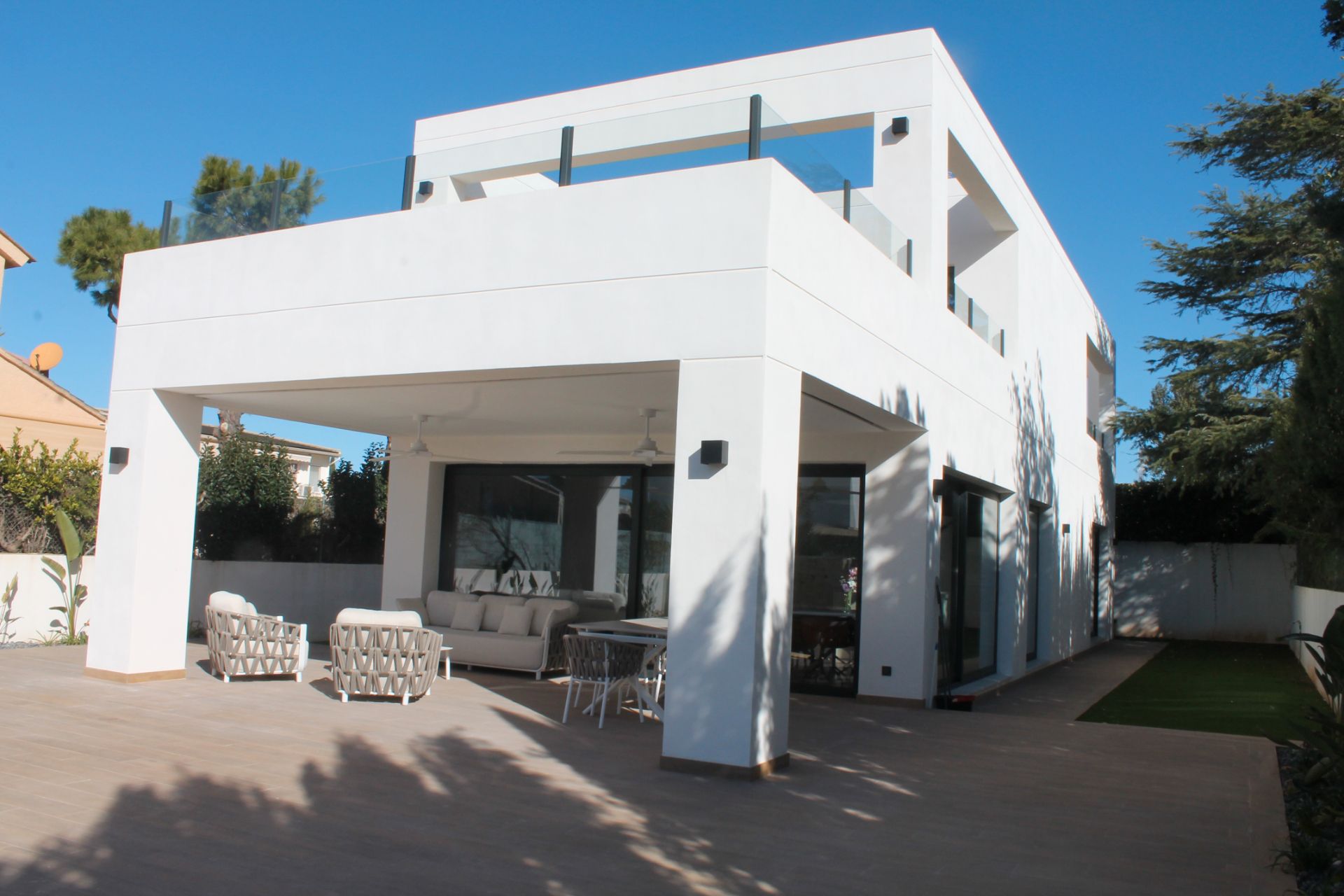 Exterior view of House or chalet to rent in L'Eliana  with Air Conditioner, Heating and Private garden