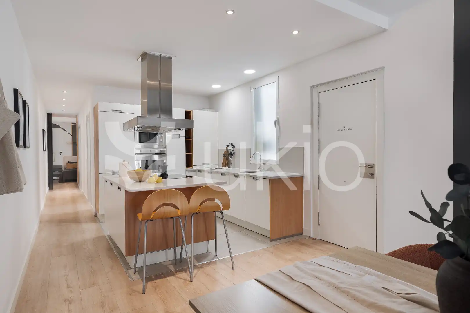 Cocina de Apartamento de alquiler en Madrid con Aire acondicionado, Calefacción y Amueblado