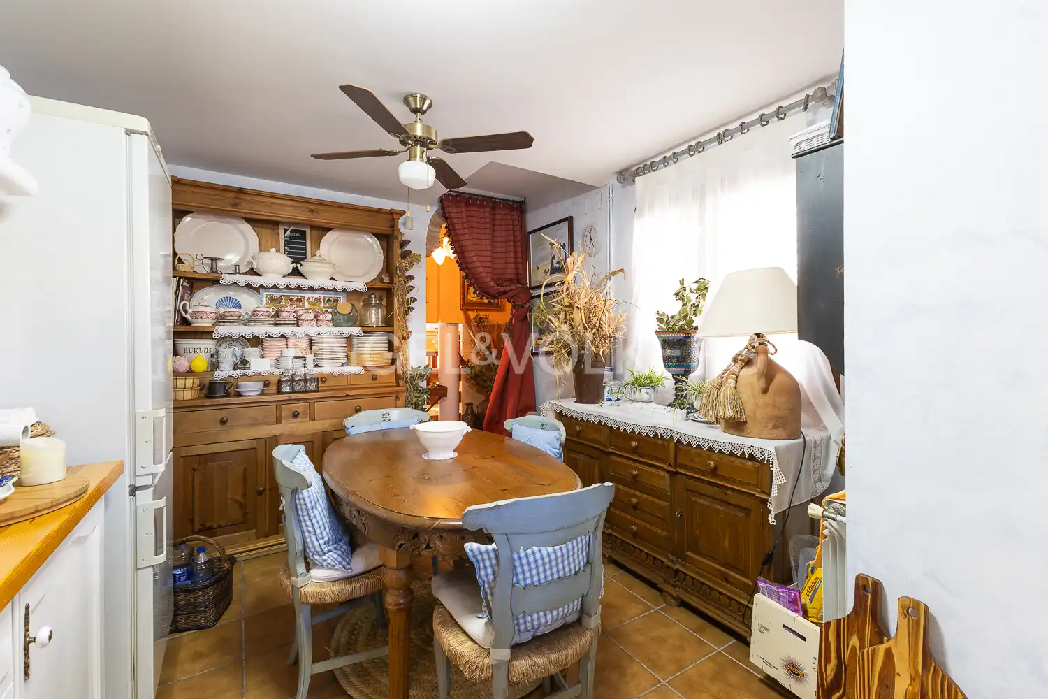 Cocina de Casa adosada en venta en Viver con Calefacción, Terraza y Amueblado
