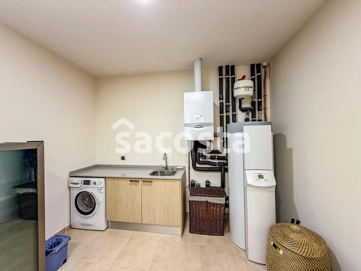 Cuina de Casa adosada en venda en Lloret de Mar amb Aire condicionat, Jardí privat i Terrassa