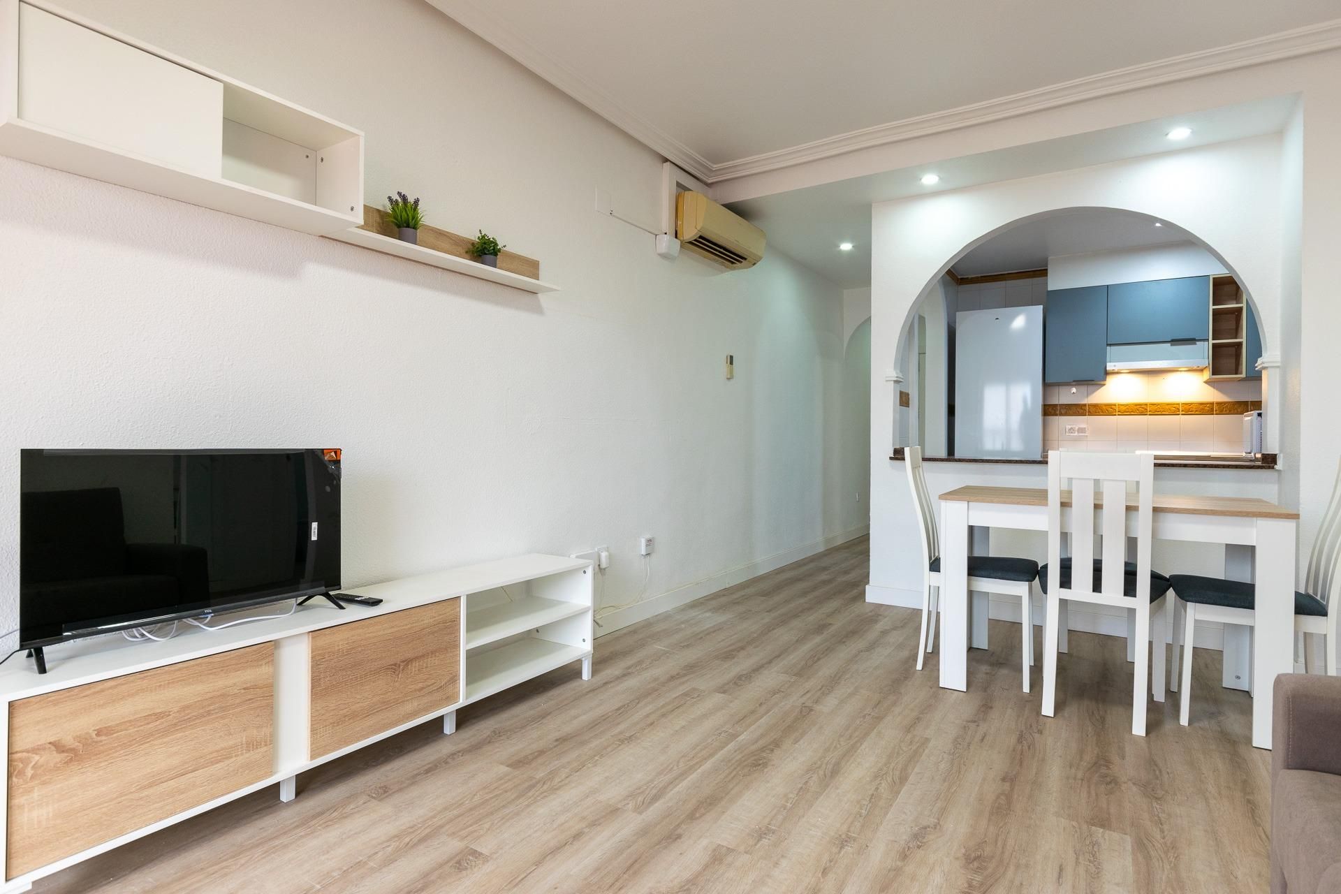 Living room of Flat to rent in Santa Pola  with Air Conditioner, Terrace and Furnished