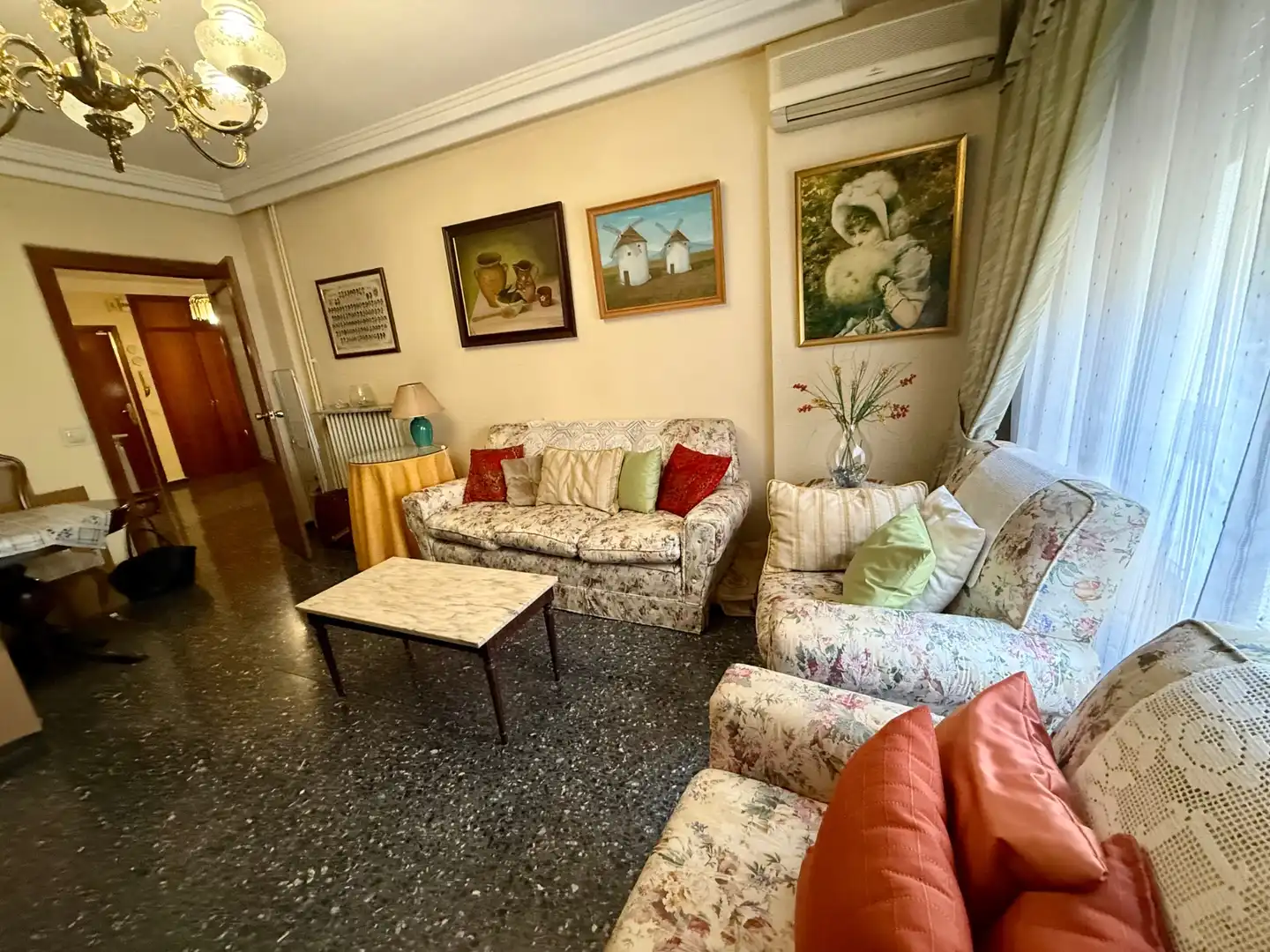 Living room of Flat for sale in Ciudad Real  with Air Conditioner, Heating and Furnished
