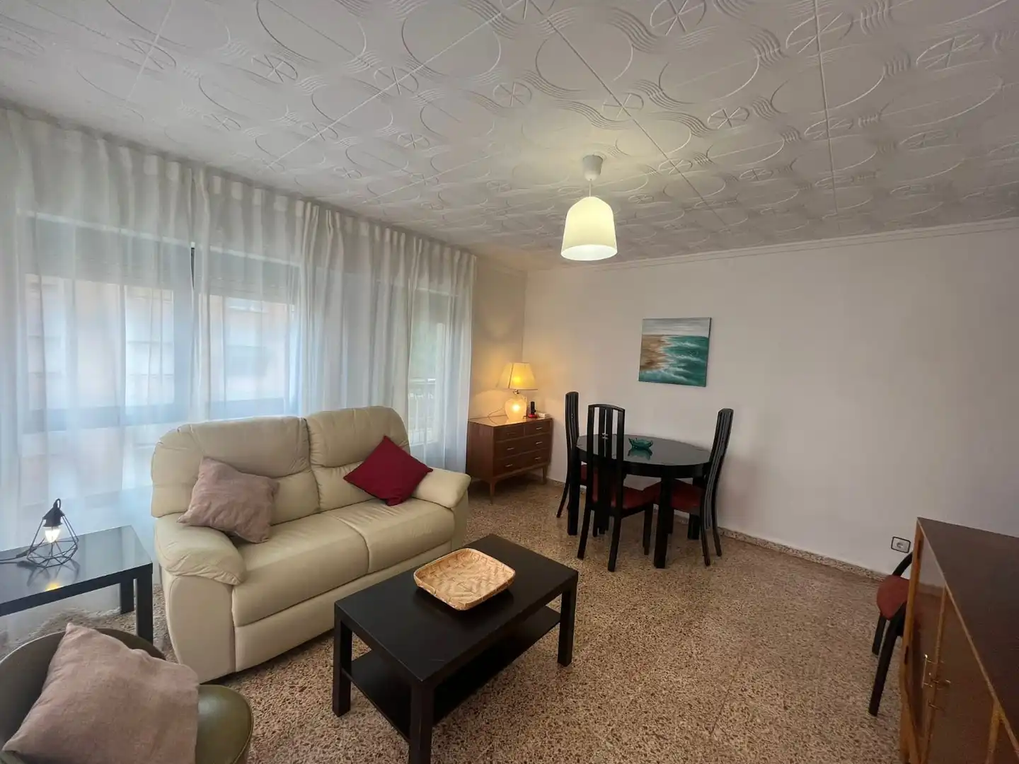 Sala d'estar de Pis en venda en Alicante / Alacant amb Moblat