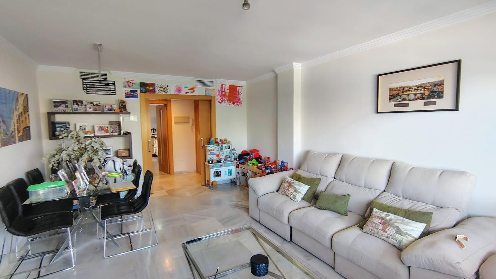 Living room of Flat for sale in Málaga Capital  with Air Conditioner, Heating and Private garden