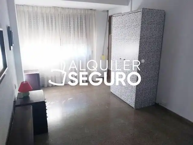 Schlafzimmer von Wohnung zur Miete in Valencia mit Terrasse und Möbliert