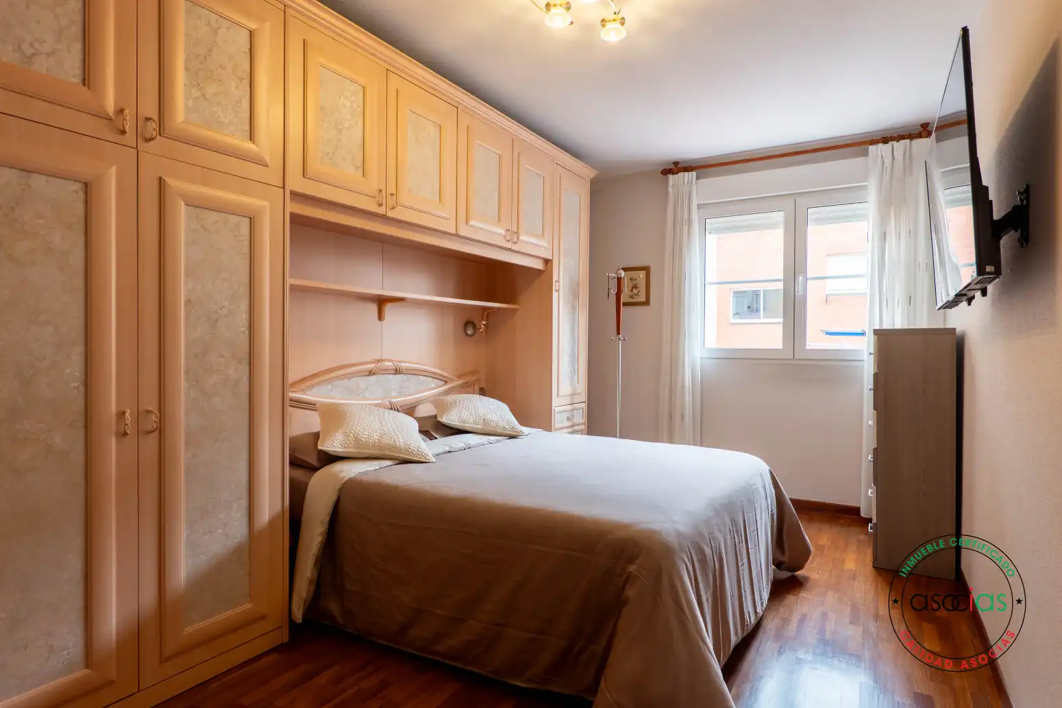 Bedroom of Flat for sale in Gijón   with Heating and Parquet flooring