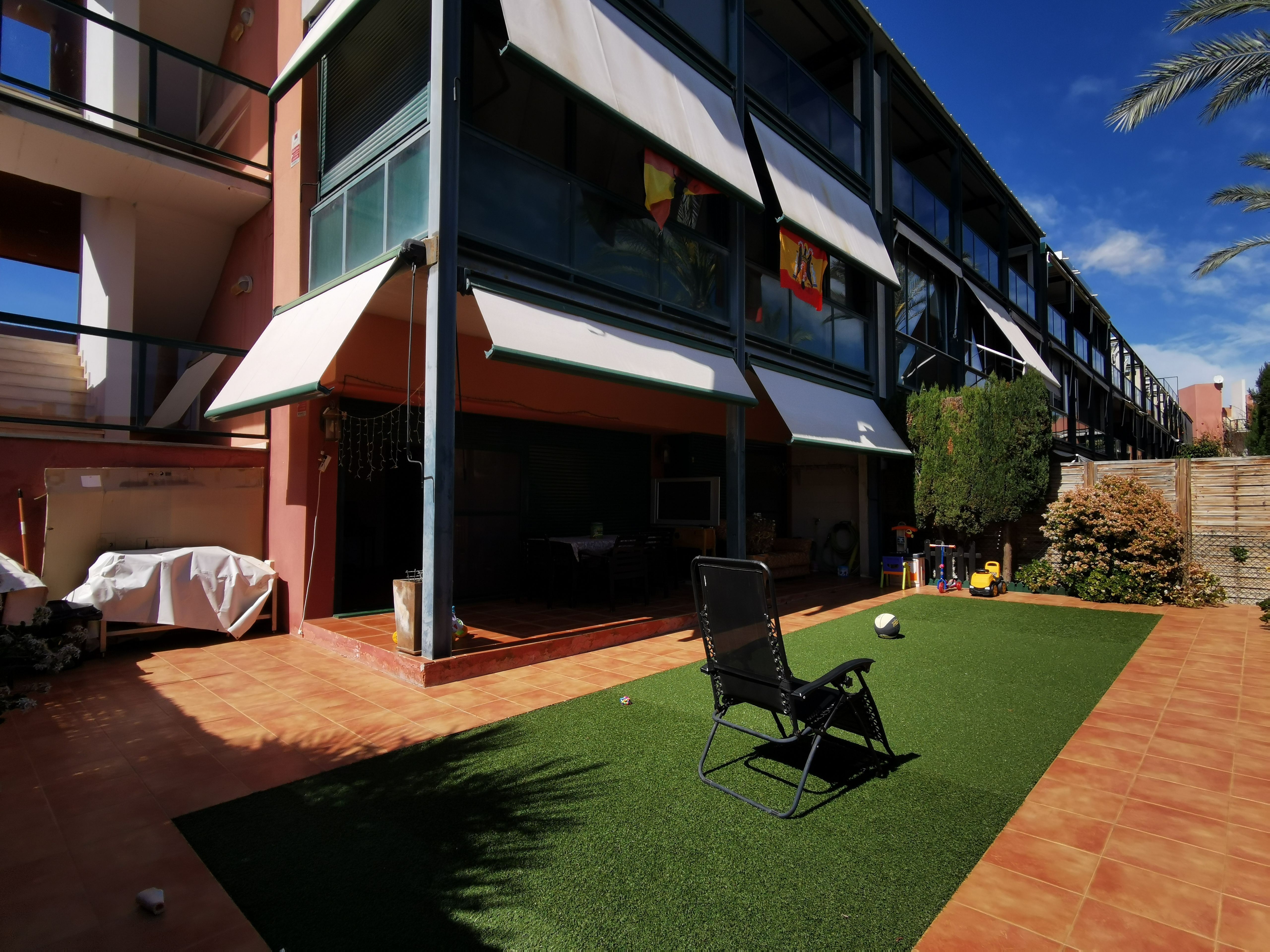 Terrace of Duplex for sale in Alicante / Alacant  with Air Conditioner, Private garden and Parquet flooring