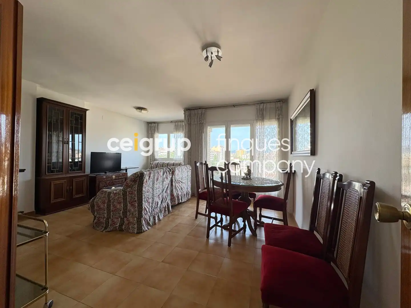 Living room of Flat for rent in Girona  with Heating and Furnished
