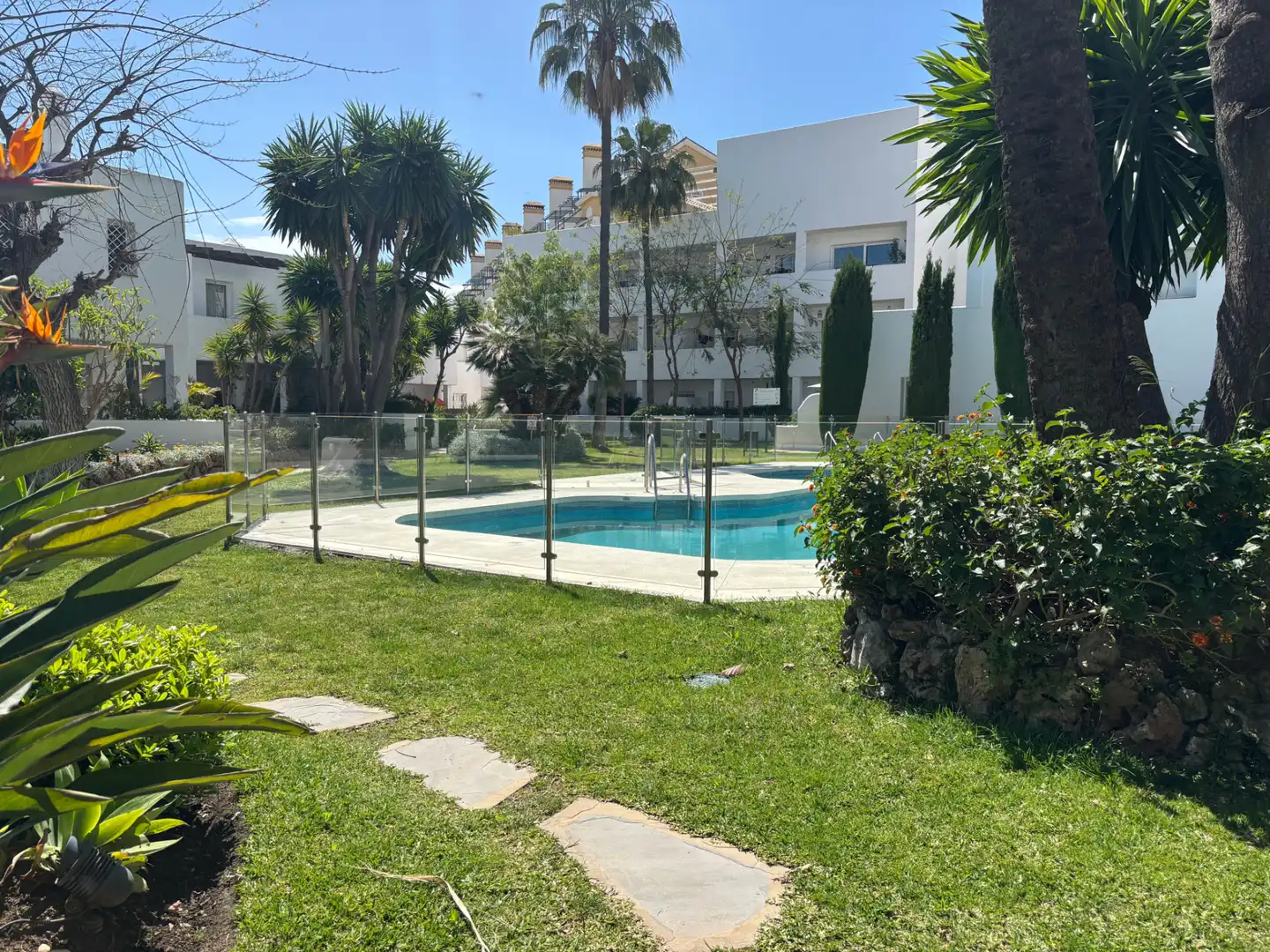 Garden of Flat for sale in Marbella  with Air Conditioner, Private garden and Terrace