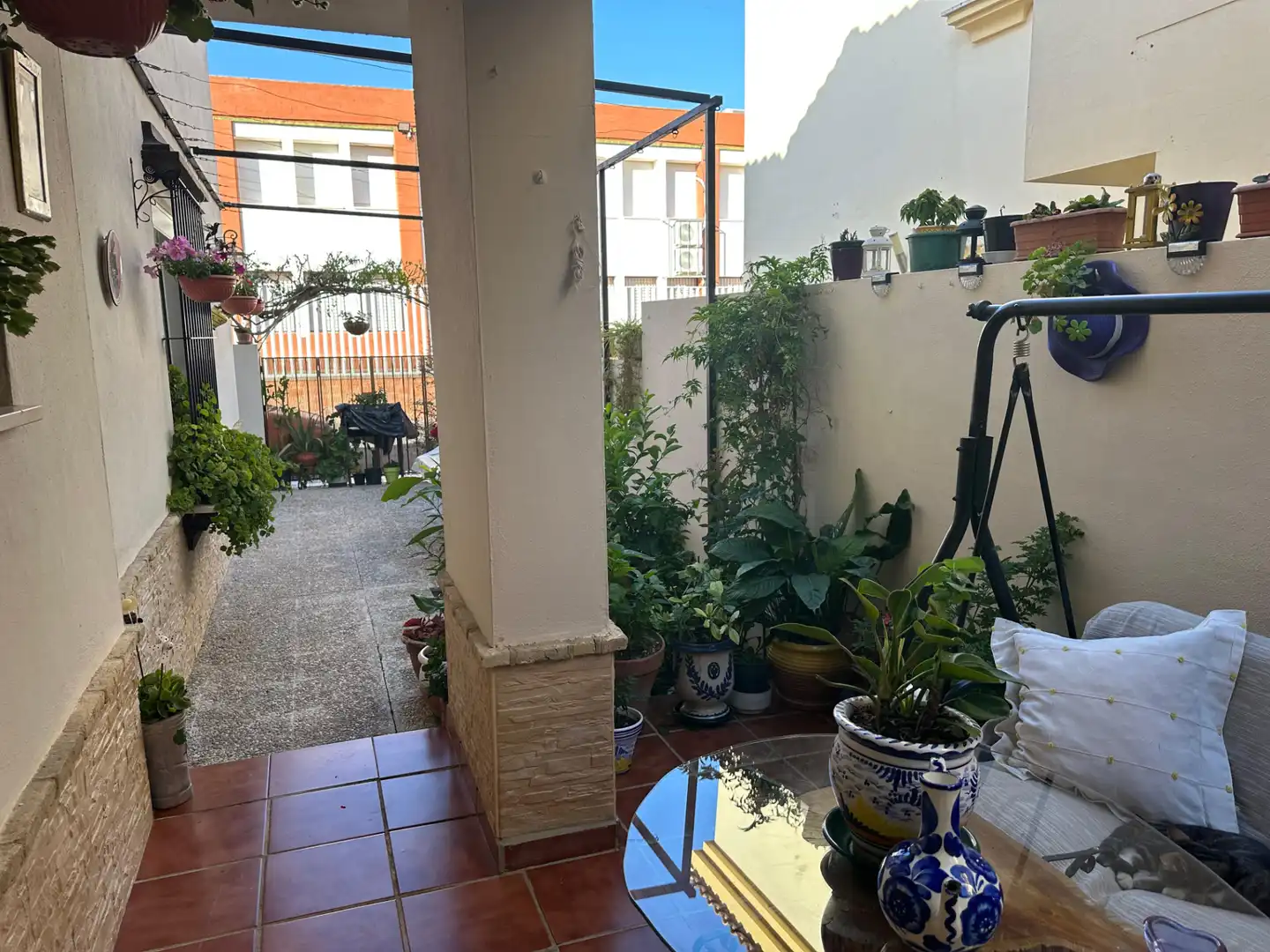 Terraza de Casa o chalet en venta en Alcalá del Río con Aire acondicionado, Jardín privado y Amueblado