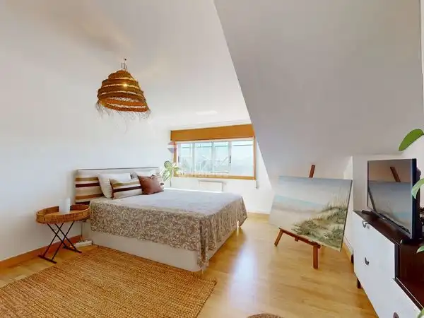 Bedroom of Houses for sale in Baiona  with Heating, Private garden and Parquet flooring