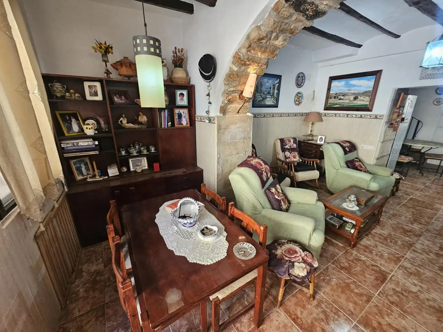 Sala d'estar de Casa o xalet en venda en Les Coves de Vinromà amb Moblat