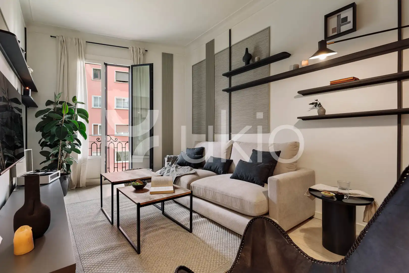 Living room of Apartments for rent in Barcelona  with Air Conditioner, Heating and Furnished