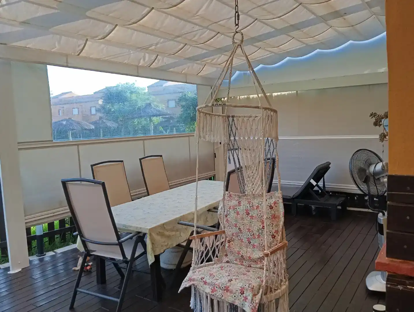 Terrassa de Casa adosada de lloguer en Rota amb Aire condicionat, Jardí privat i Traster