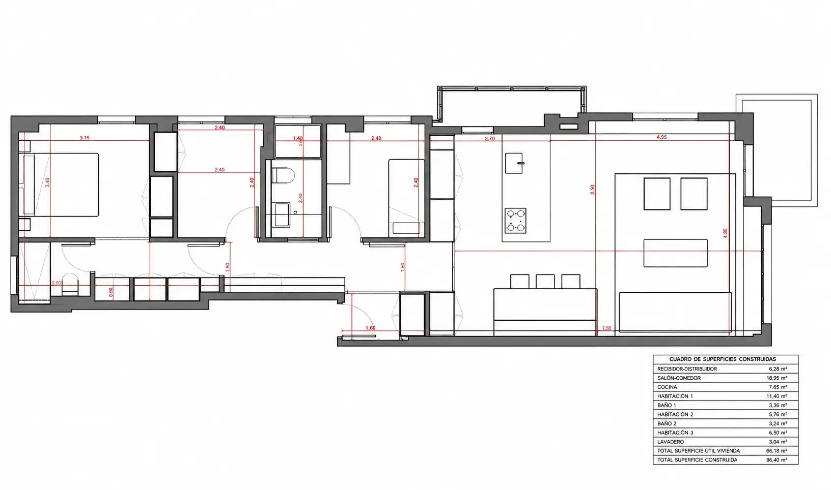 Wohnung mit Aufzug zum Verkauf in Carrer de Pau Alcover, imagen 15