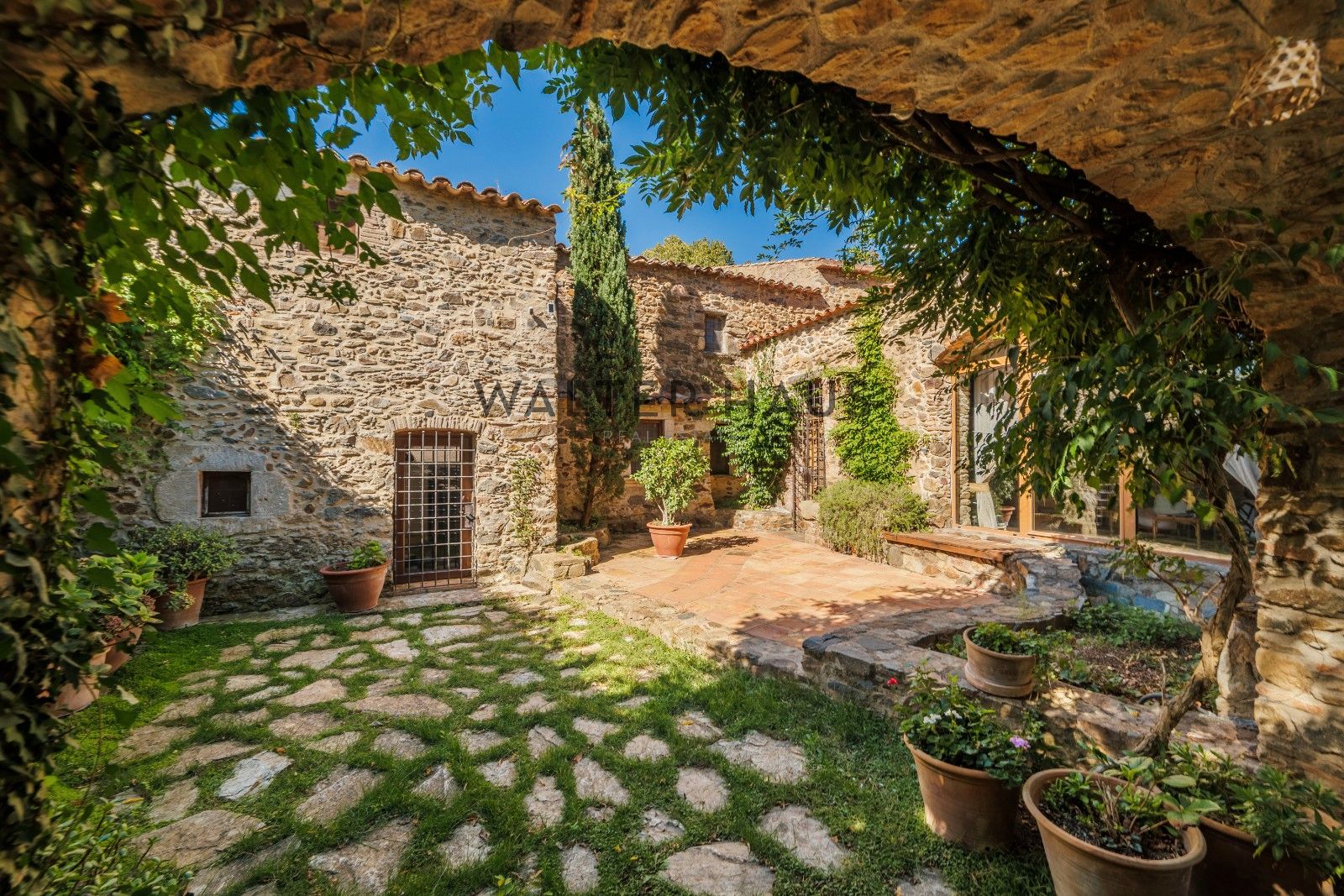 Exterior view of Country house for sale in Vall-llobrega  with Heating, Private garden and Terrace