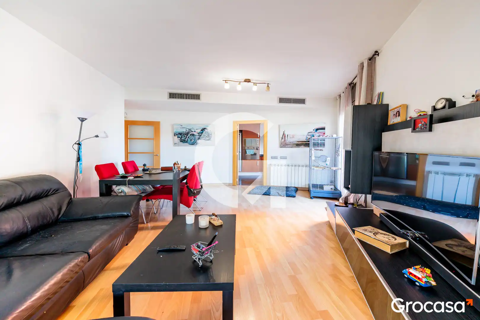 Sala de estar de Piso en venta en Terrassa con Aire acondicionado, Calefacción y Terraza