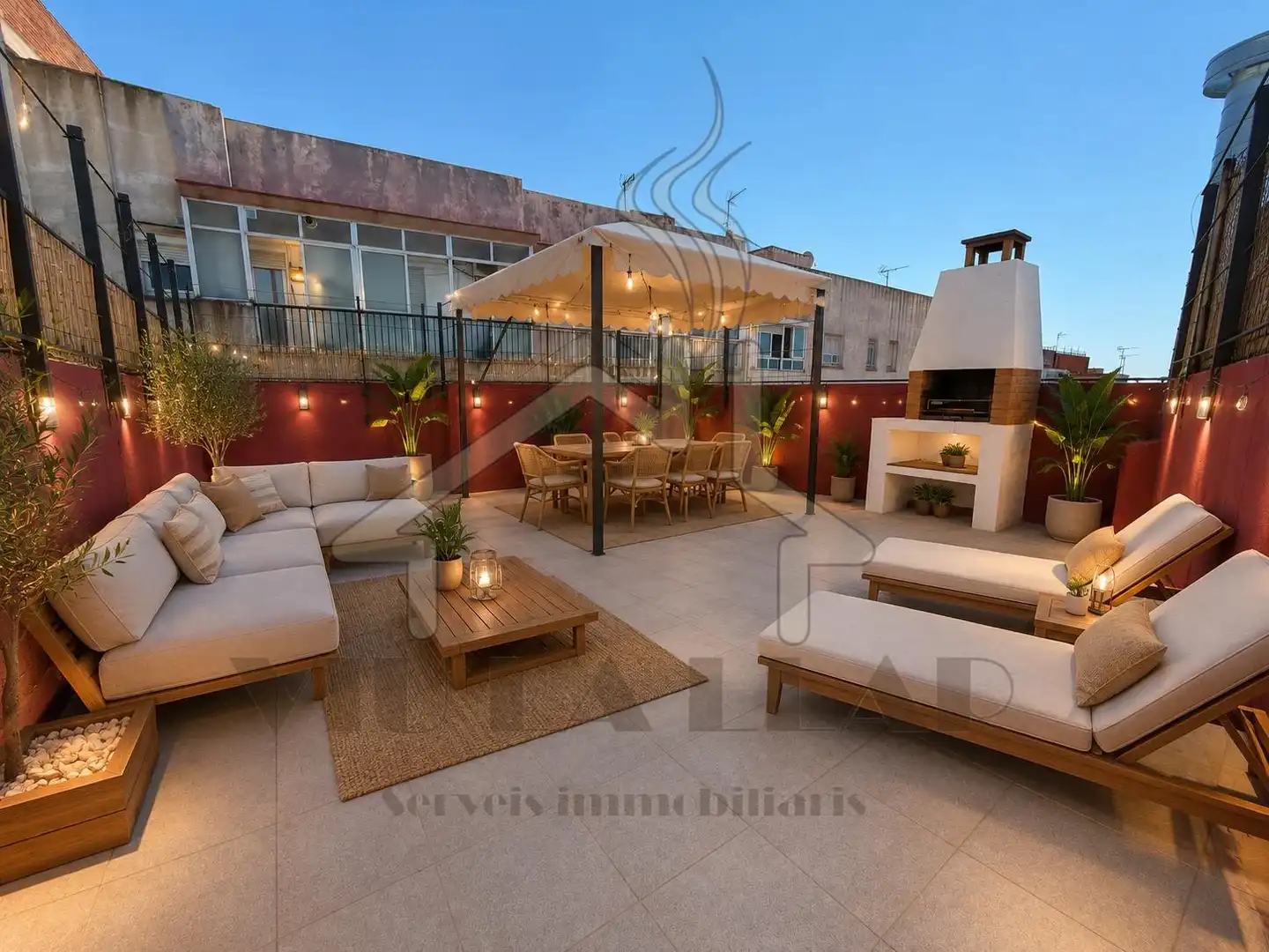 Terrasse von Wohnung zum Verkauf in Mataró mit Klimaanlage und Heizung