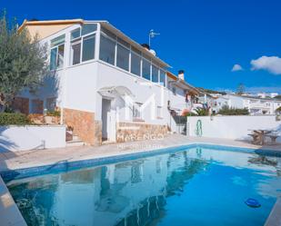 Exterior view of Single-family semi-detached for sale in Calafell  with Air Conditioner, Heating and Private garden