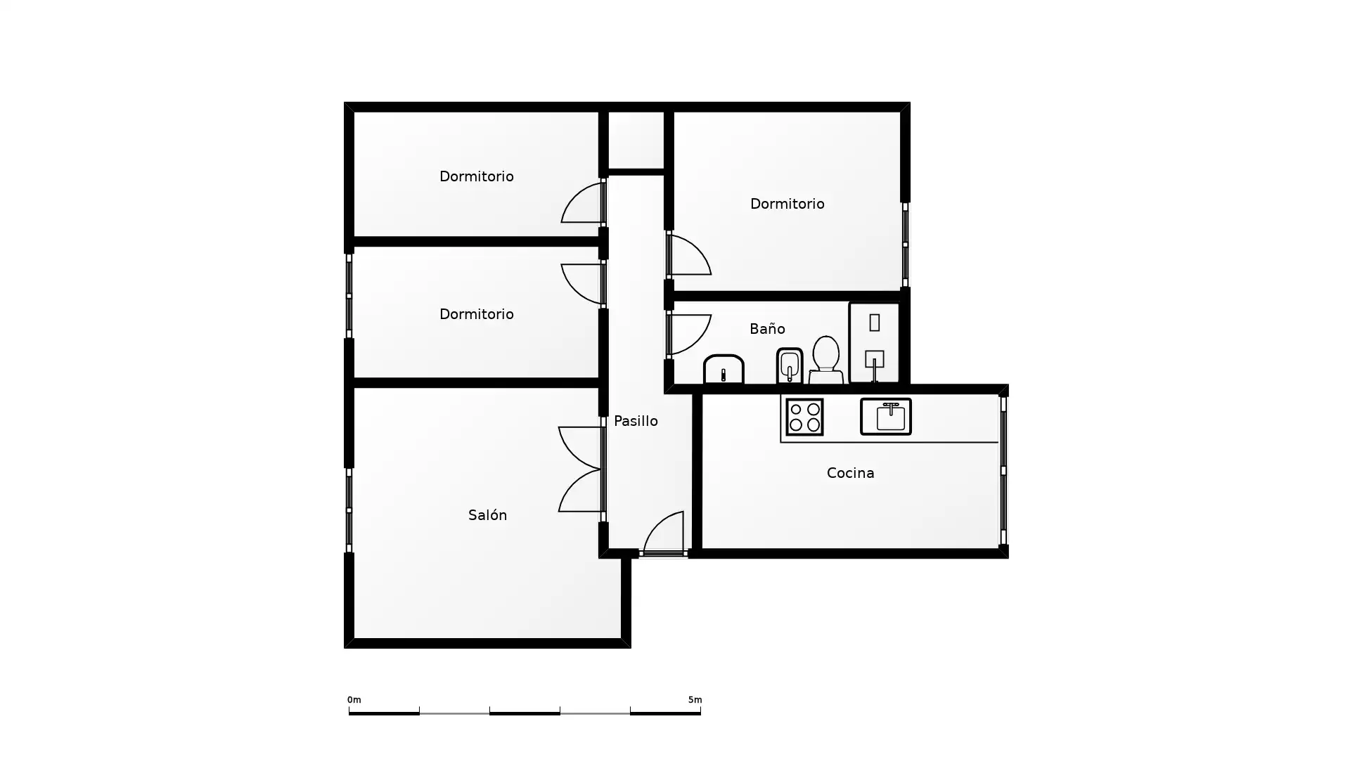 Piso en venta en Madrid con Calefacción, Parquet y Amueblado