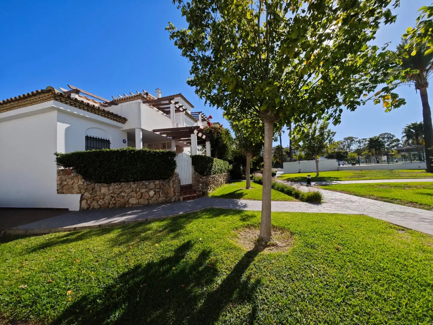 Jardín de Apartamento en venta en Chiclana de la Frontera con Jardín privado, Terraza y Amueblado