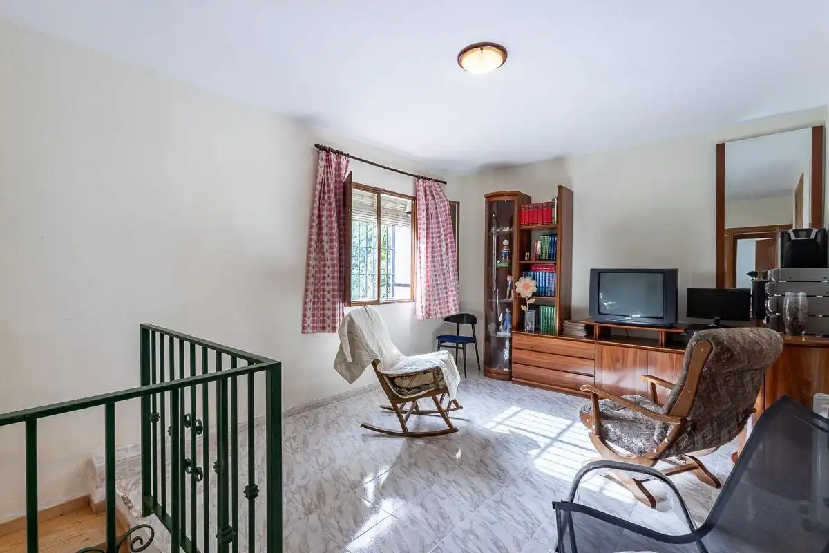 Sala de estar de Casa o chalet en venta en Las Gabias con Jardín privado, Terraza y Piscina