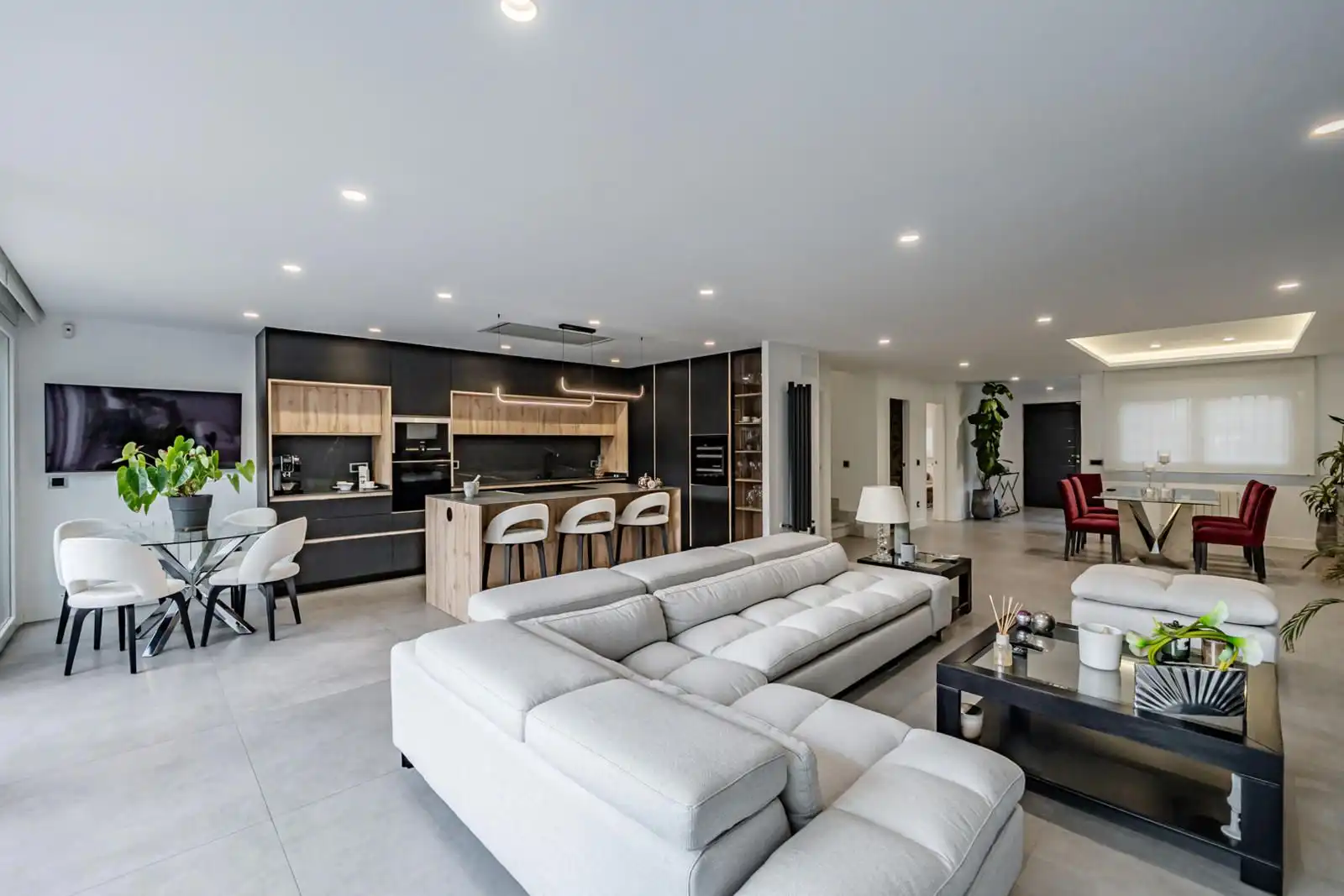 Sala de estar de Casa adosada en venta en Torrejón de la Calzada con Aire acondicionado, Calefacción y Terraza