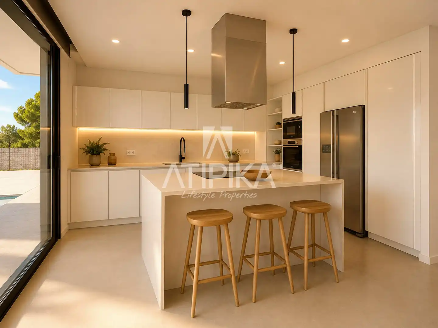 Kitchen of Houses for sale in Vilanova i la Geltrú  with Air Conditioner, Heating and Swimming Pool