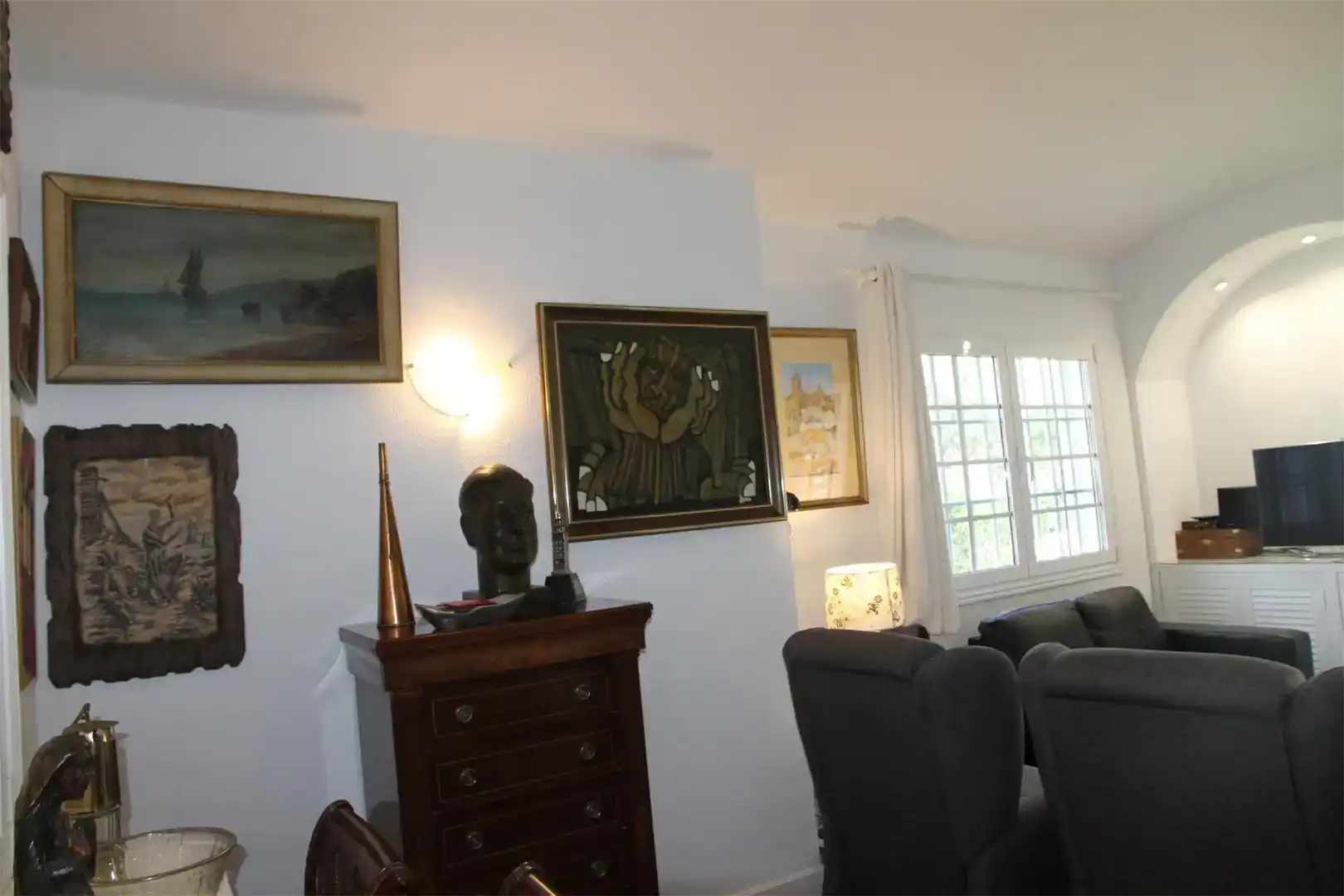 Sala d'estar de Casa o xalet en venda en San Bartolomé de Tirajana amb Aire condicionat i Piscina