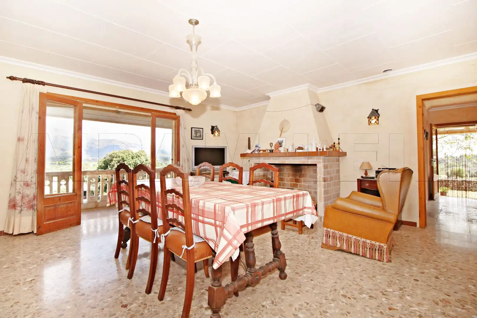 Comedor de Casa o chalet en venta en Selva con Terraza y Piscina
