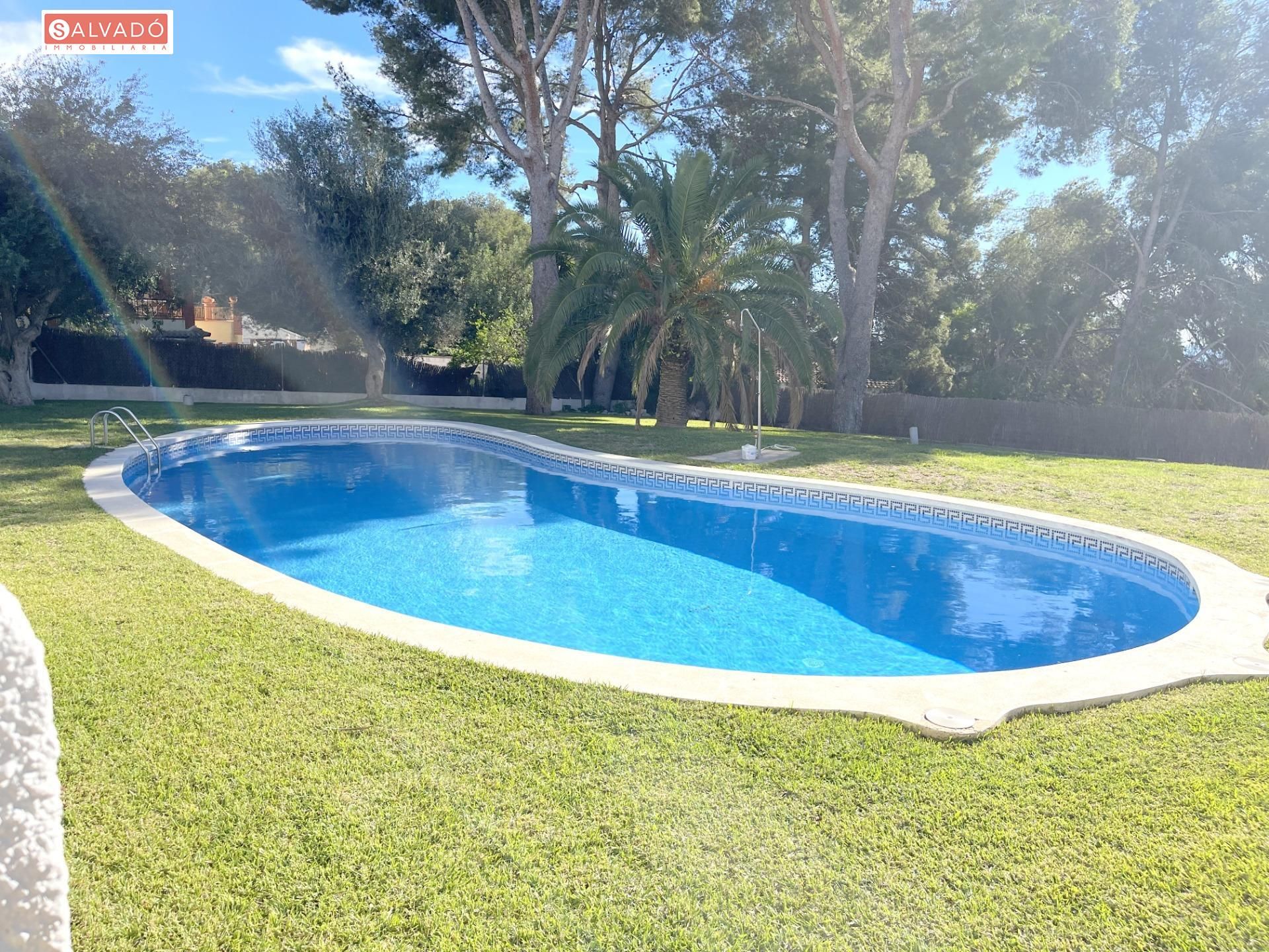 Swimming pool of Single-family semi-detached for sale in Calafell  with Air Conditioner, Heating and Private garden