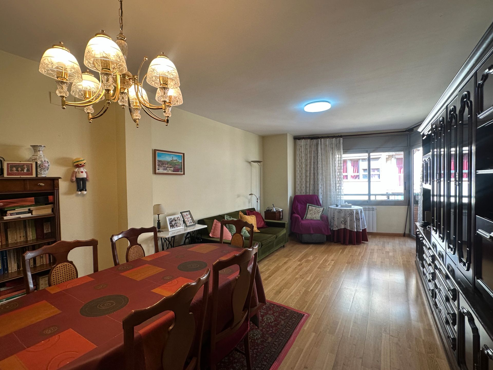 Dining room of Flat for sale in  Lleida Capital  with Heating, Parquet flooring and Oven