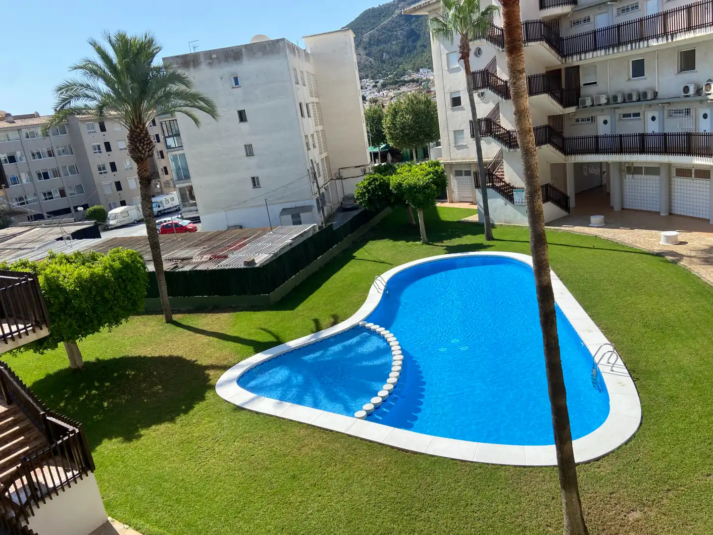 Piscina de Apartamento de alquiler en L'Alfàs del Pi con Aire acondicionado, Calefacción y Terraza