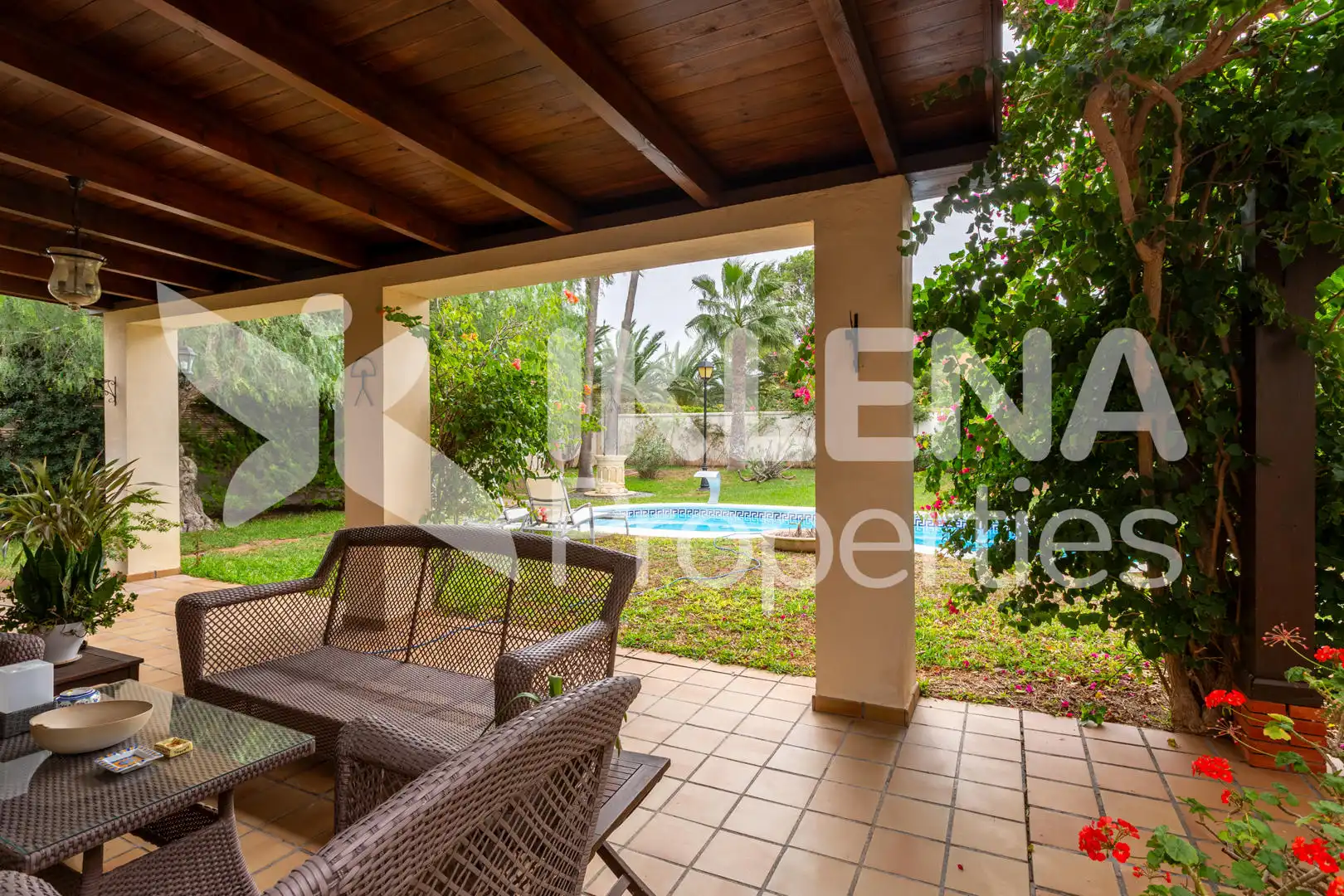 Garden of Houses for sale in Roquetas de Mar  with Air Conditioner, Private garden and Terrace