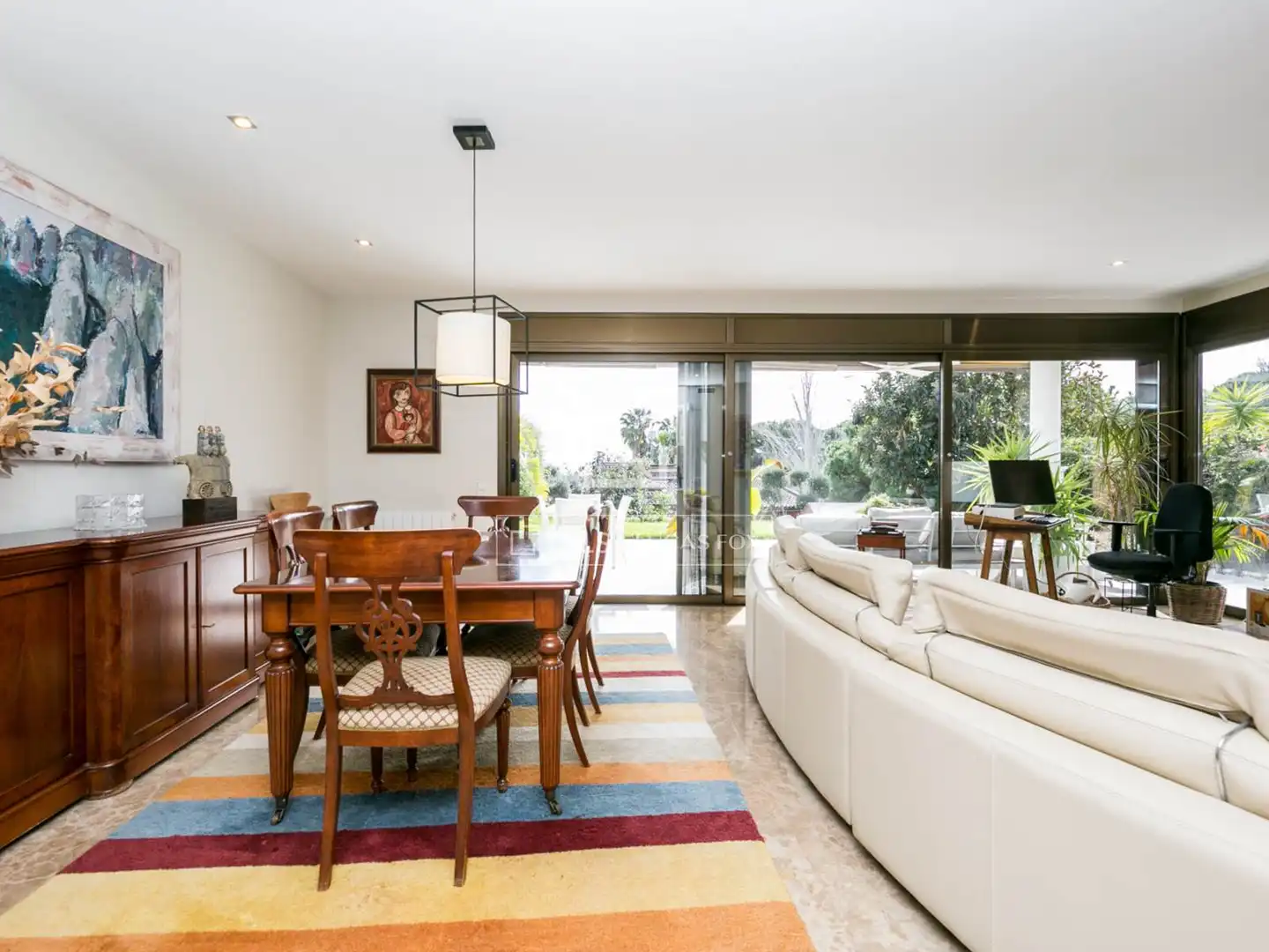 Dining room of Houses for rent in Castelldefels  with Air Conditioner, Private garden and Terrace