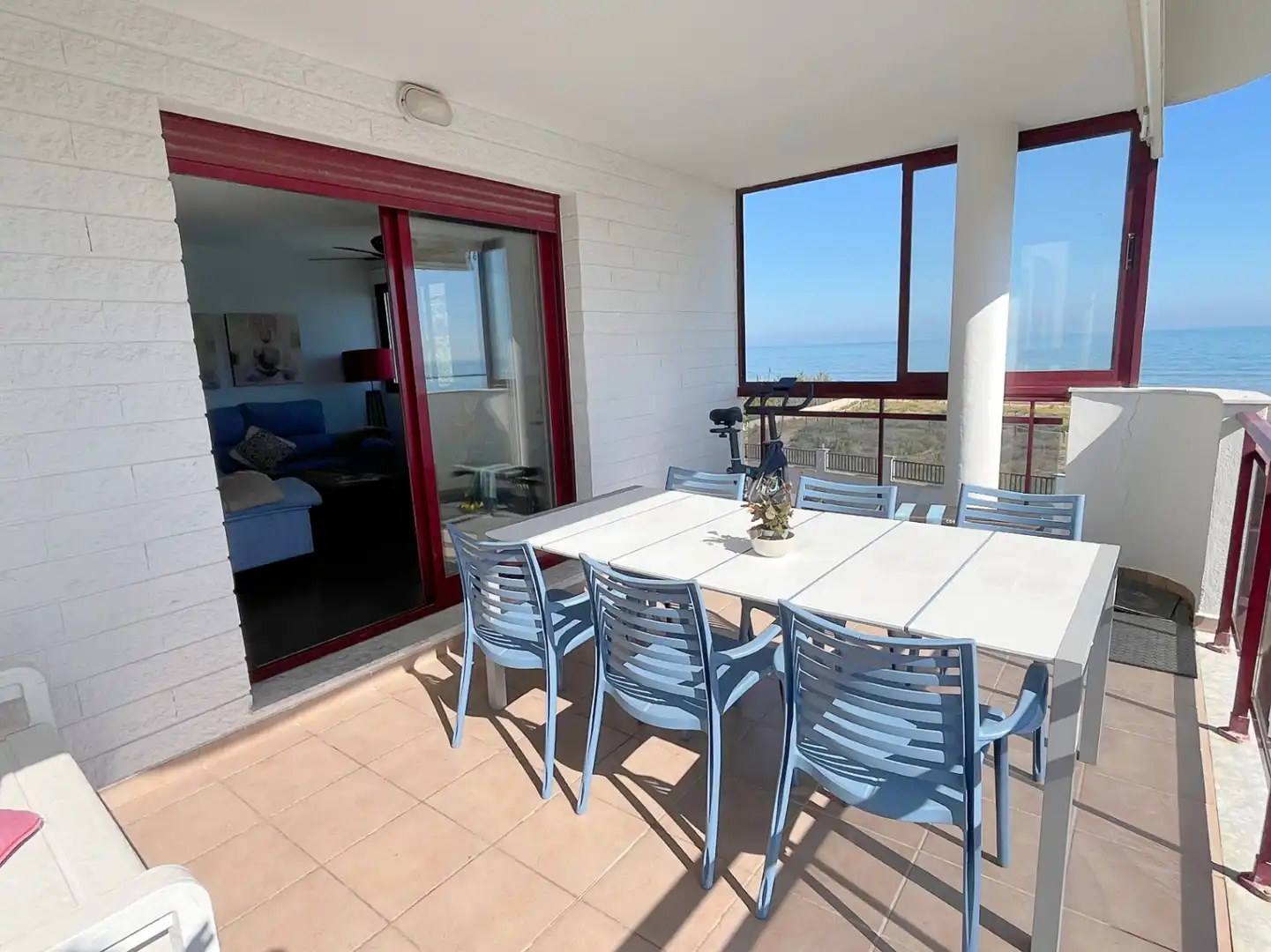 Terrasse von Wohnungen zum Verkauf in Dénia mit Klimaanlage, Heizung und Privatgarten