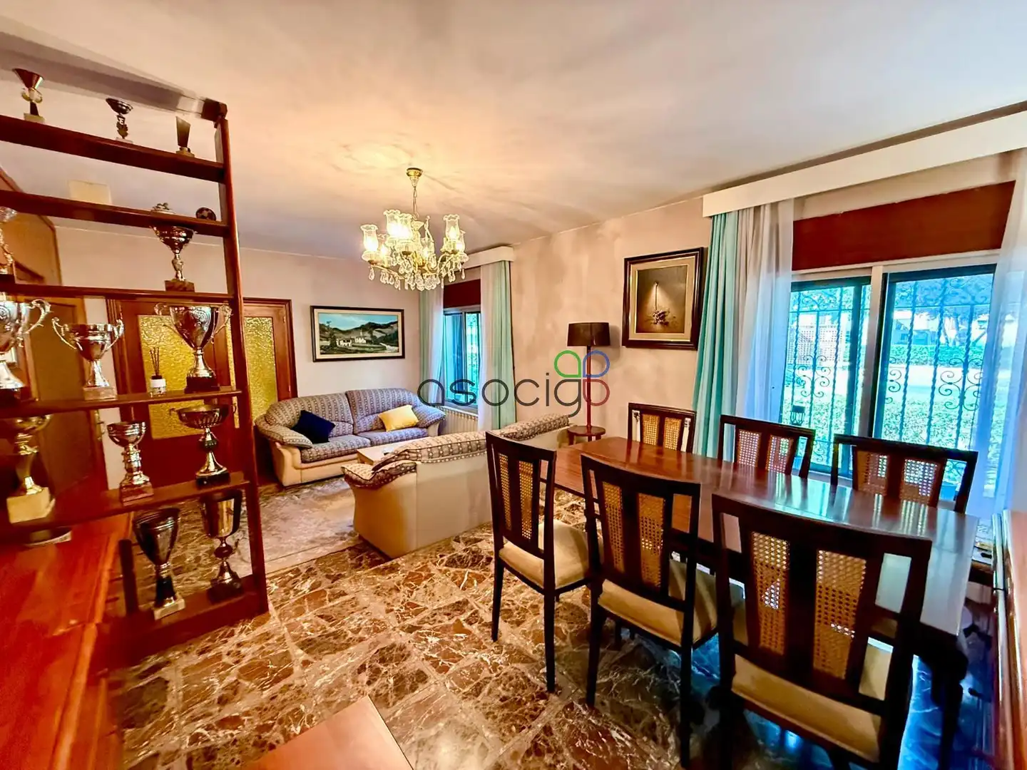 Sala d'estar de Casa o xalet en venda en Alovera amb Calefacció, Jardí privat i Terrassa