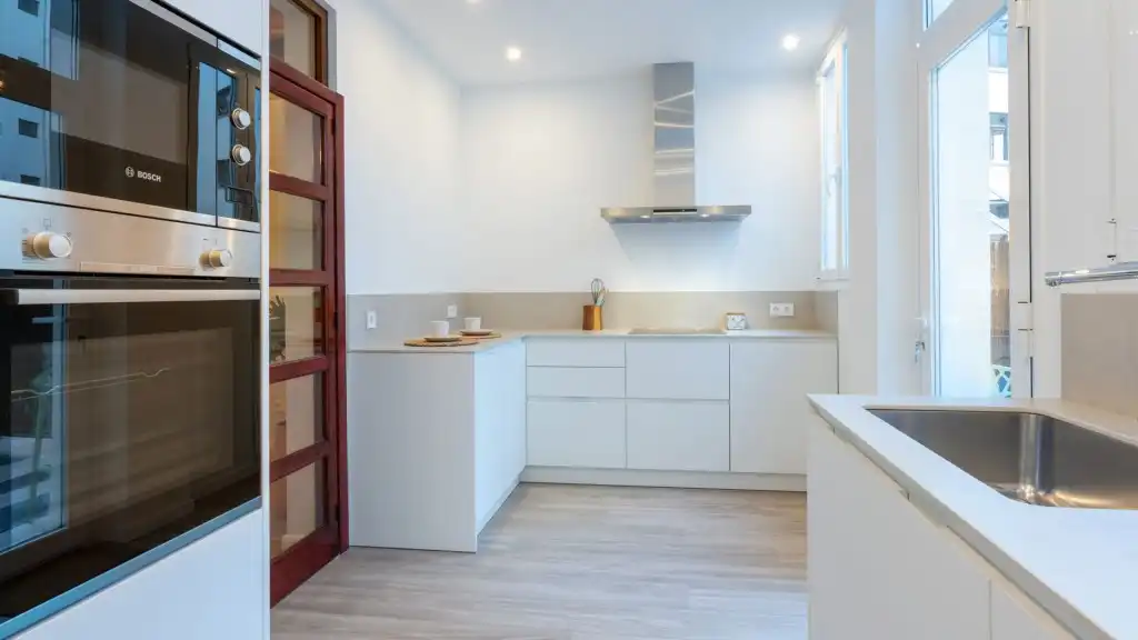 Cocina de Apartamento de alquiler en  Palma de Mallorca con Aire acondicionado, Terraza y Amueblado