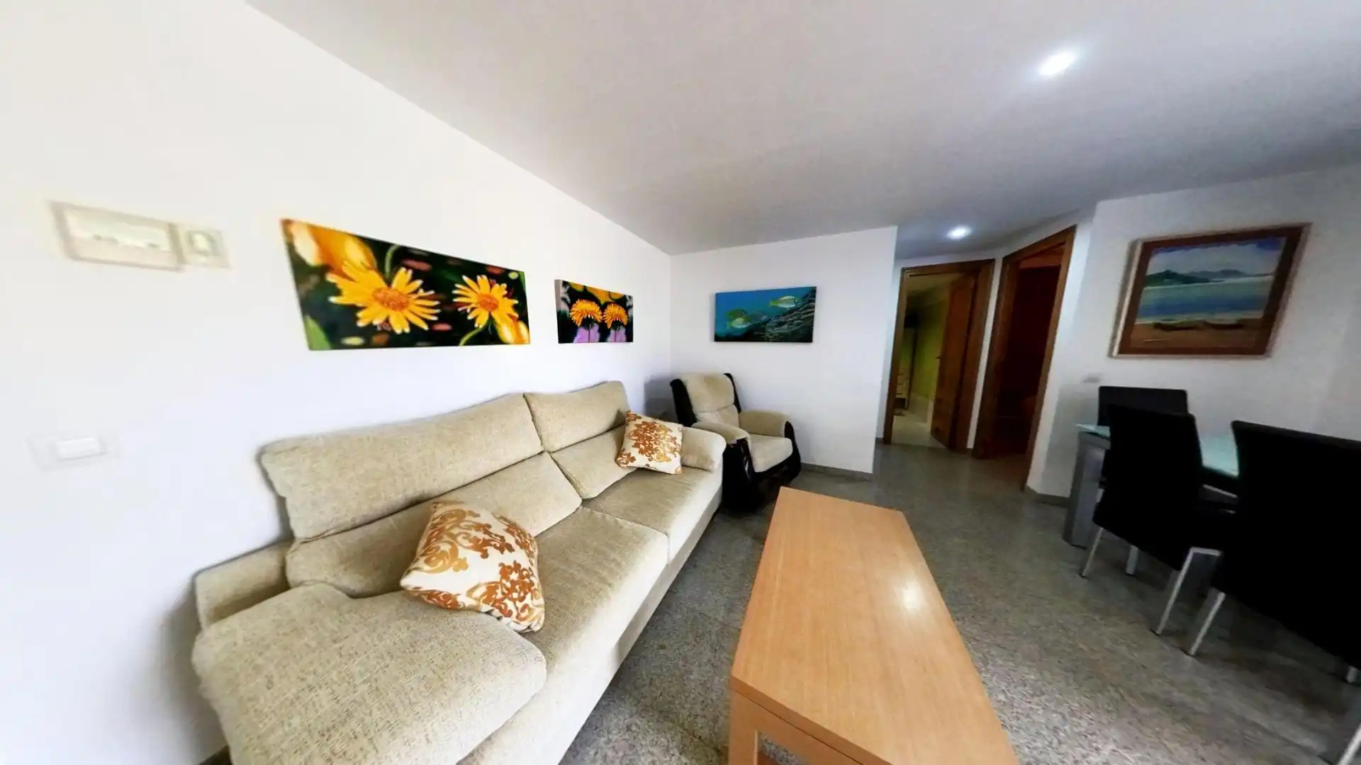 Living room of Flat for sale in Lújar  with Air Conditioner, Terrace and Balcony