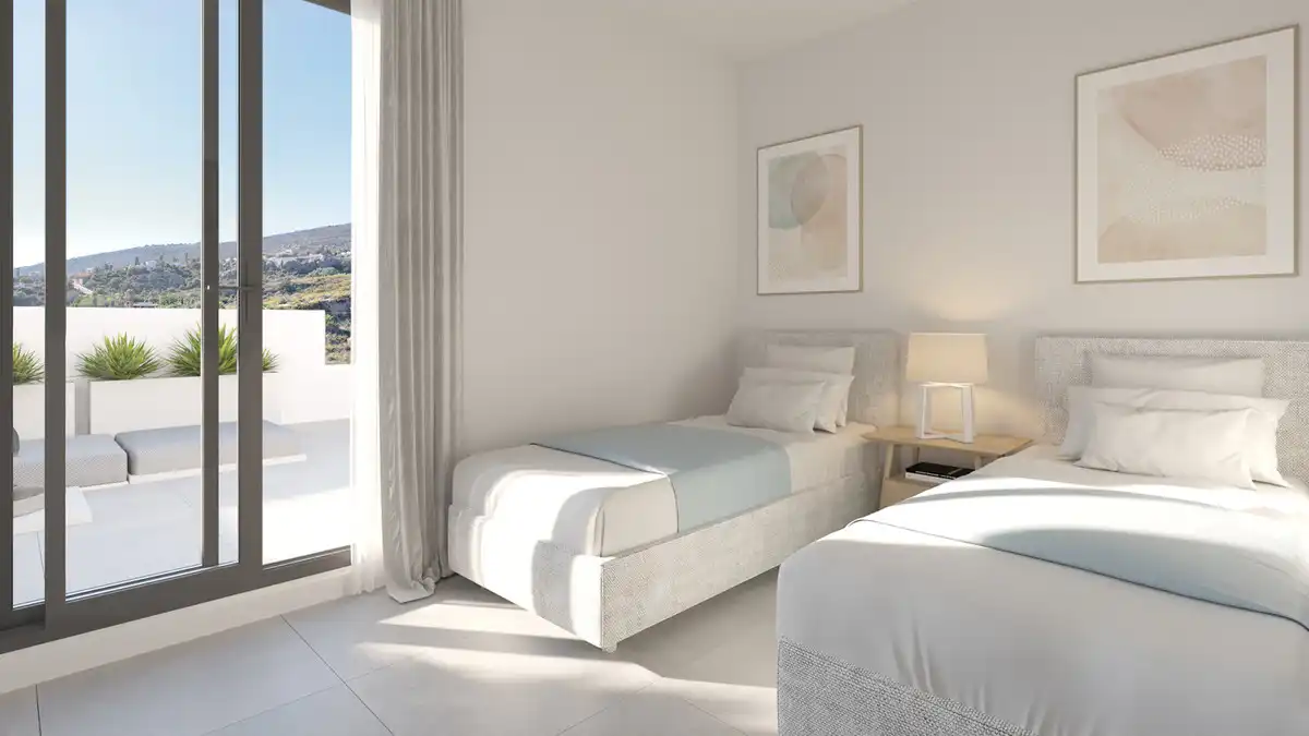 Habitación de Casa adosada en venta en Manilva con Jardín privado, Terraza y Trastero