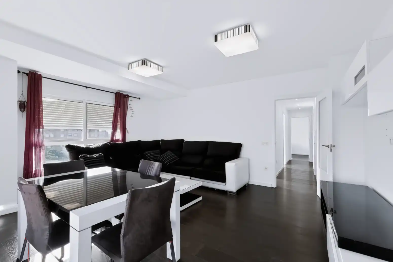 Living room of Flat for sale in Alaquàs  with Air Conditioner, Parquet flooring and Storage room
