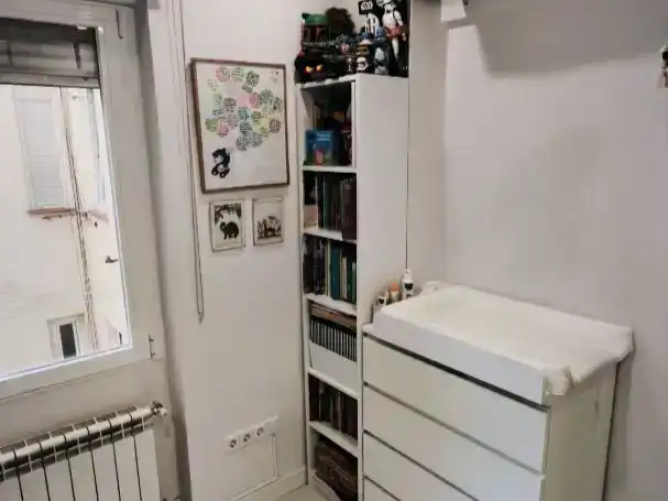Bedroom of Flat for sale in  Madrid Capital  with Air Conditioner