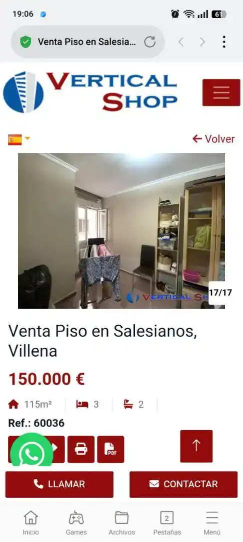 Pis en venda en Villena amb Balcó