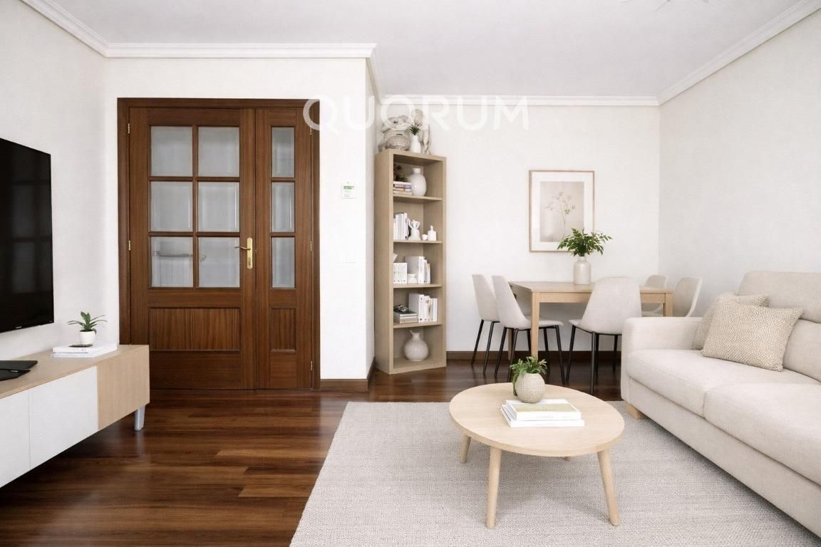 Living room of Flat for sale in Basauri   with Heating, Storage room and Furnished