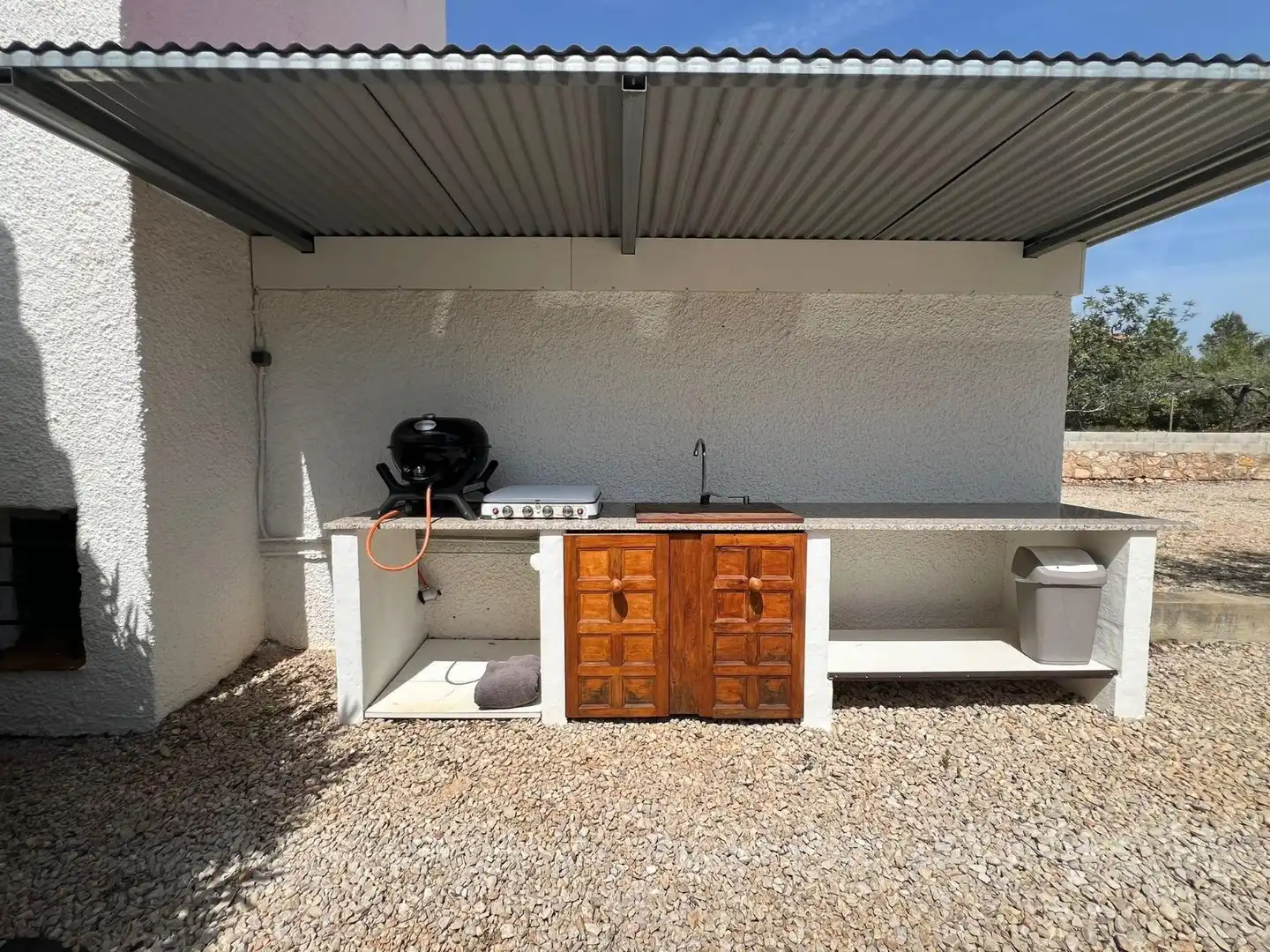Cuina de Finca rústica en venda en L'Ampolla amb Aire condicionat, Jardí privat i Terrassa