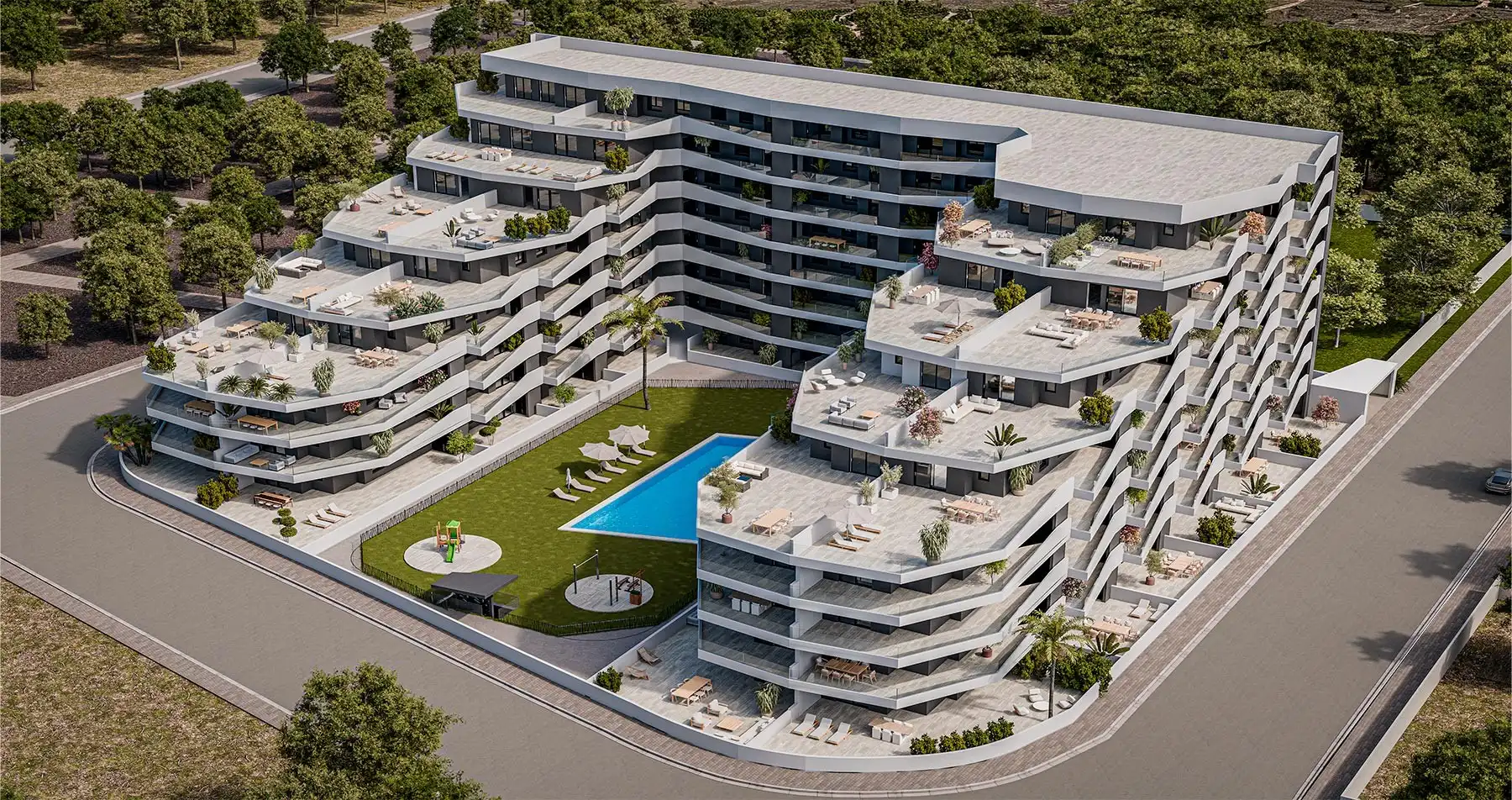Vista exterior de Apartamento en venta en San Miguel de Salinas con Terraza y Piscina comunitaria