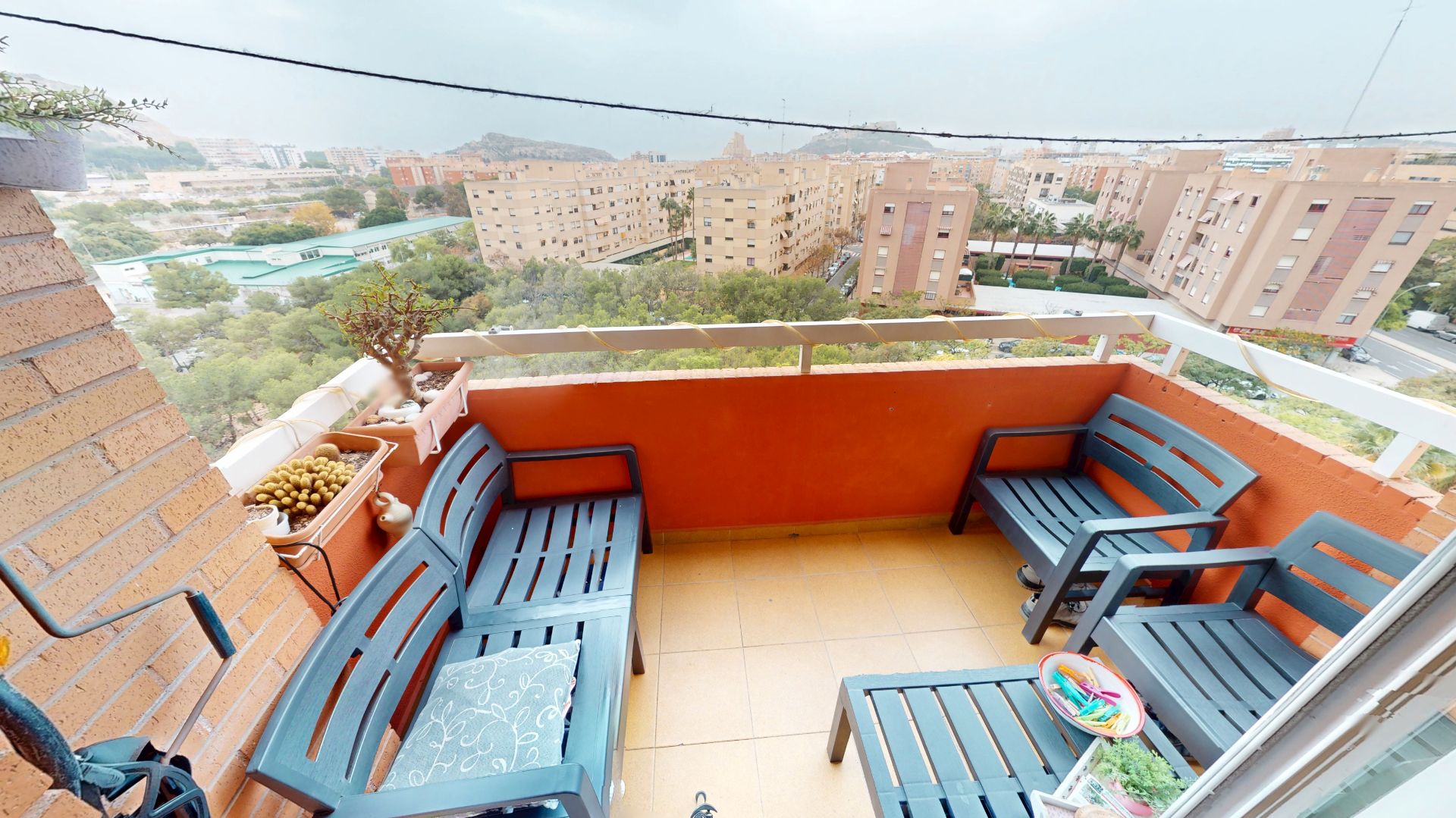 Terrace of Flat for sale in Alicante / Alacant  with Air Conditioner, Heating and Parquet flooring